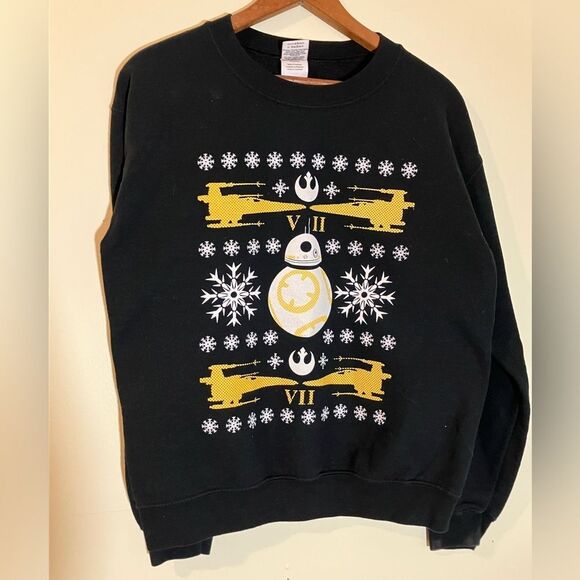 Star Wars BB8 sweatshirt, holiday themed, excellent condition, size small - Picture 3 of 4